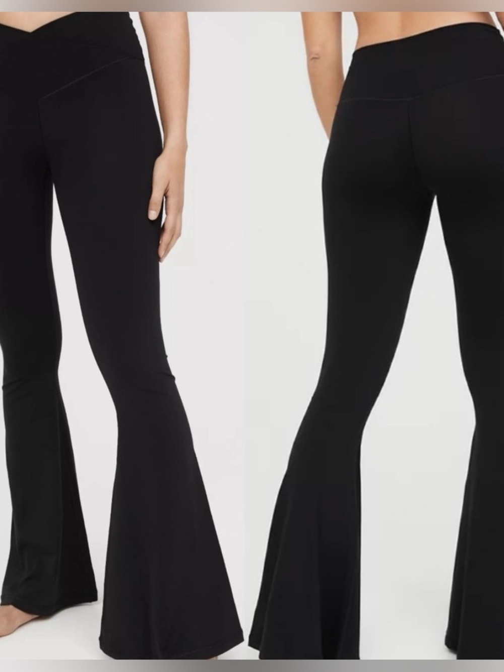 OFFLINE by Aerie Real Me Super Flare Hi-Rise Leggings Black 31" Inseam